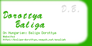 dorottya baliga business card